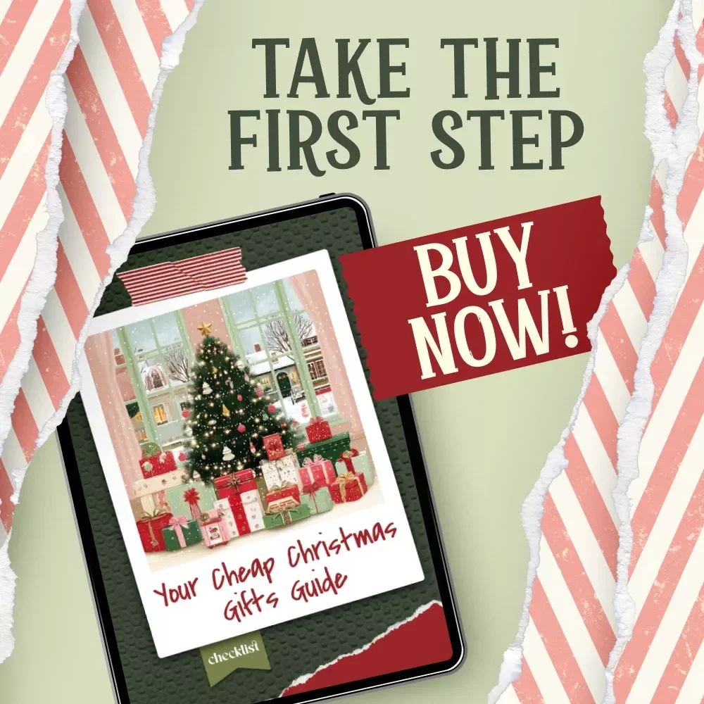 Your Cheap Christmas Gifts Guide – Budget-Friendly Holiday Checklist, Frugal Gifting Planner, Cheap Christmas Gifts Ideas, Printable Digital Download