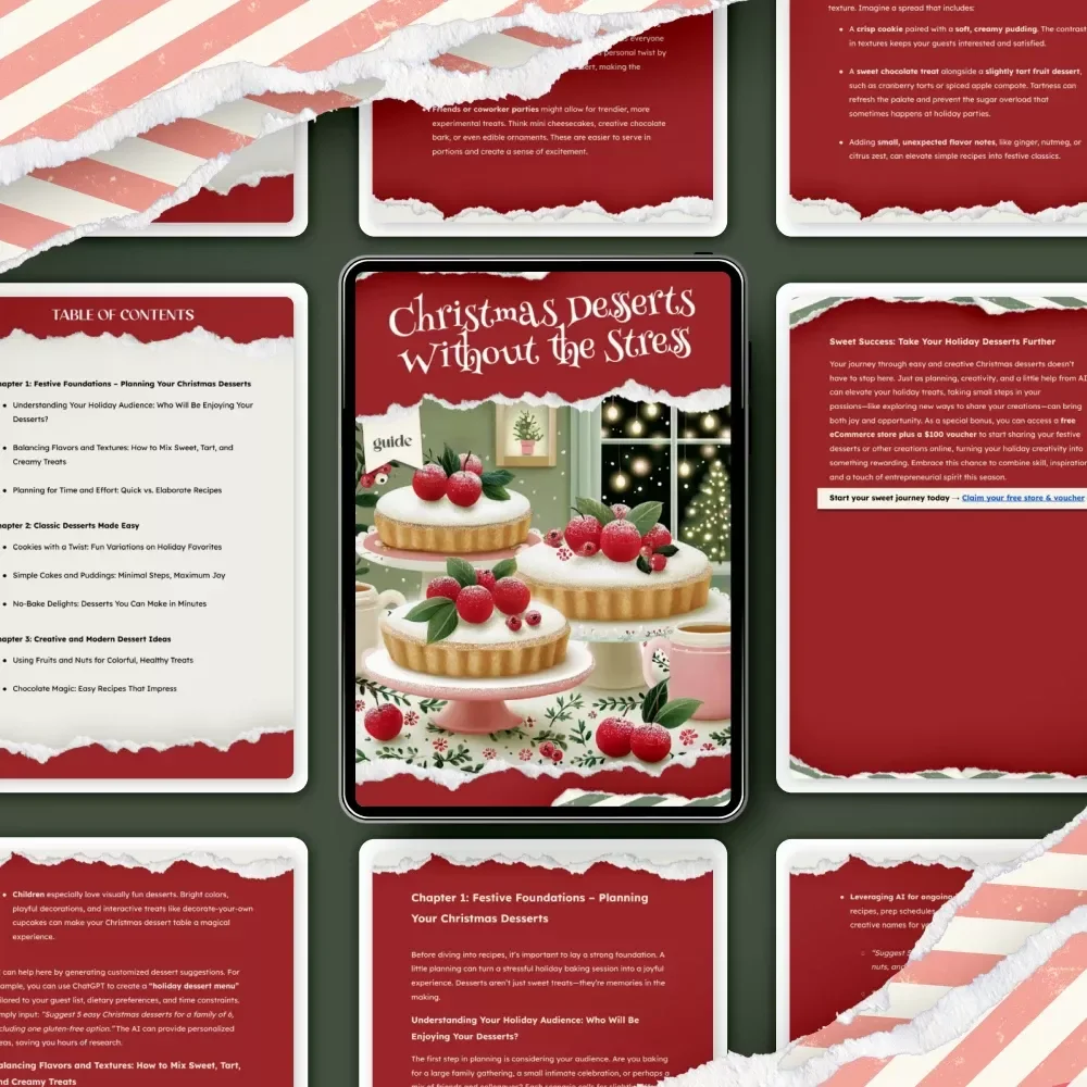 Christmas Desserts Without the Stress – Easy Christmas Dessert Ideas Guide | Festive Baking Made Simple for the Holidays