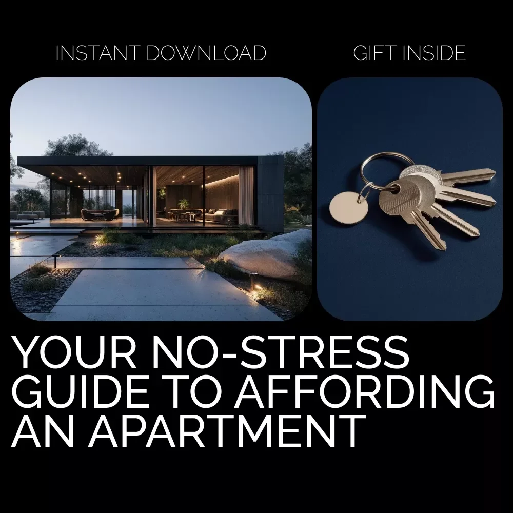 Your No-Stress Guide to Affording an Apartment | Budgeting Planner eBook, Beginner Savings Guide, Printable Digital Download for How to Save for an Apartment