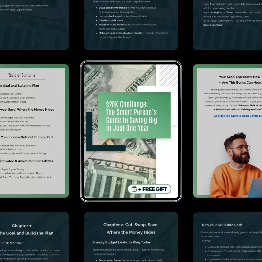 $20K Challenge: The Smart Person’s Guide to Saving Big in Just One Year - How to Save $20K in 12 Months with Simple Steps