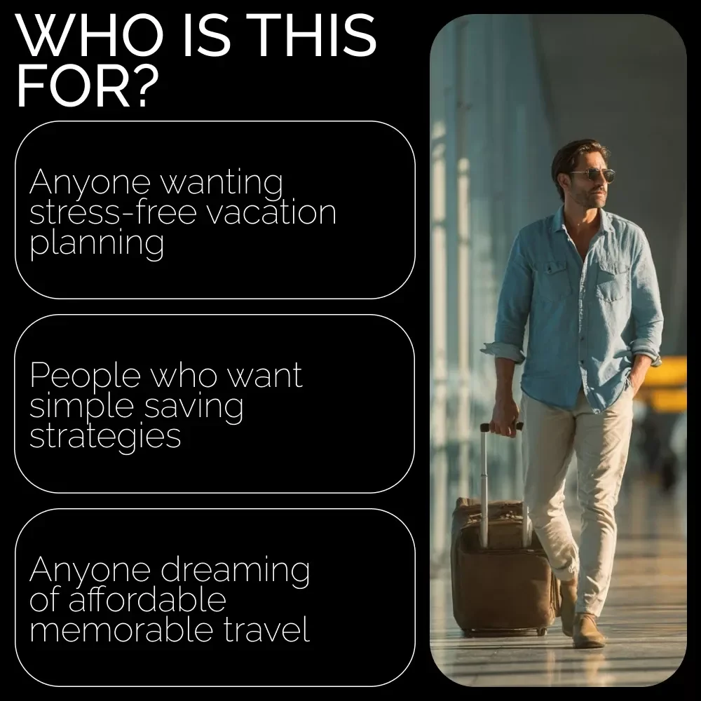Vacation Saver Checklist | Printable Money-Saving Travel Planner | save for vacations Guide | Budget, Plan & Track Your Dream Trip
