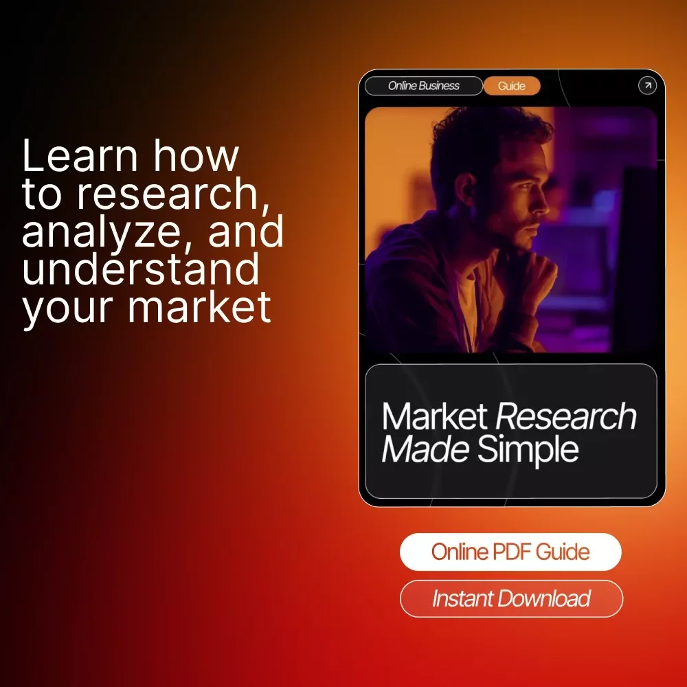 Market Research Made Simple | Step-by-Step Digital Guide for Entrepreneurs, Startups & Creators | Easy Market Research Steps for Newbies