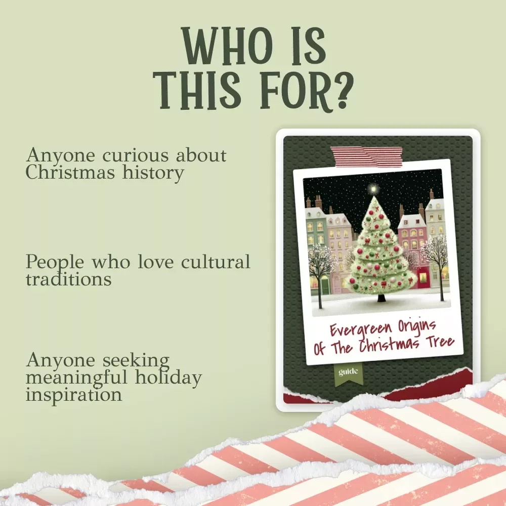 Evergreen Origins of the Christmas Tree | Historical Christmas Guide | Digital Download eBook on where did the christmas tree originate | Holiday Traditions & Winter Symbolism