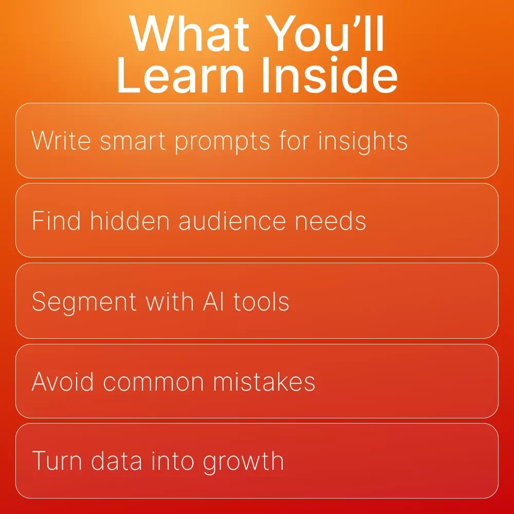AI-Powered Audience Insights: Unlock Your Market | Digital Download Guide for Entrepreneurs, Marketers & Creators | Step-by-Step Audience Research Using AI Prompts