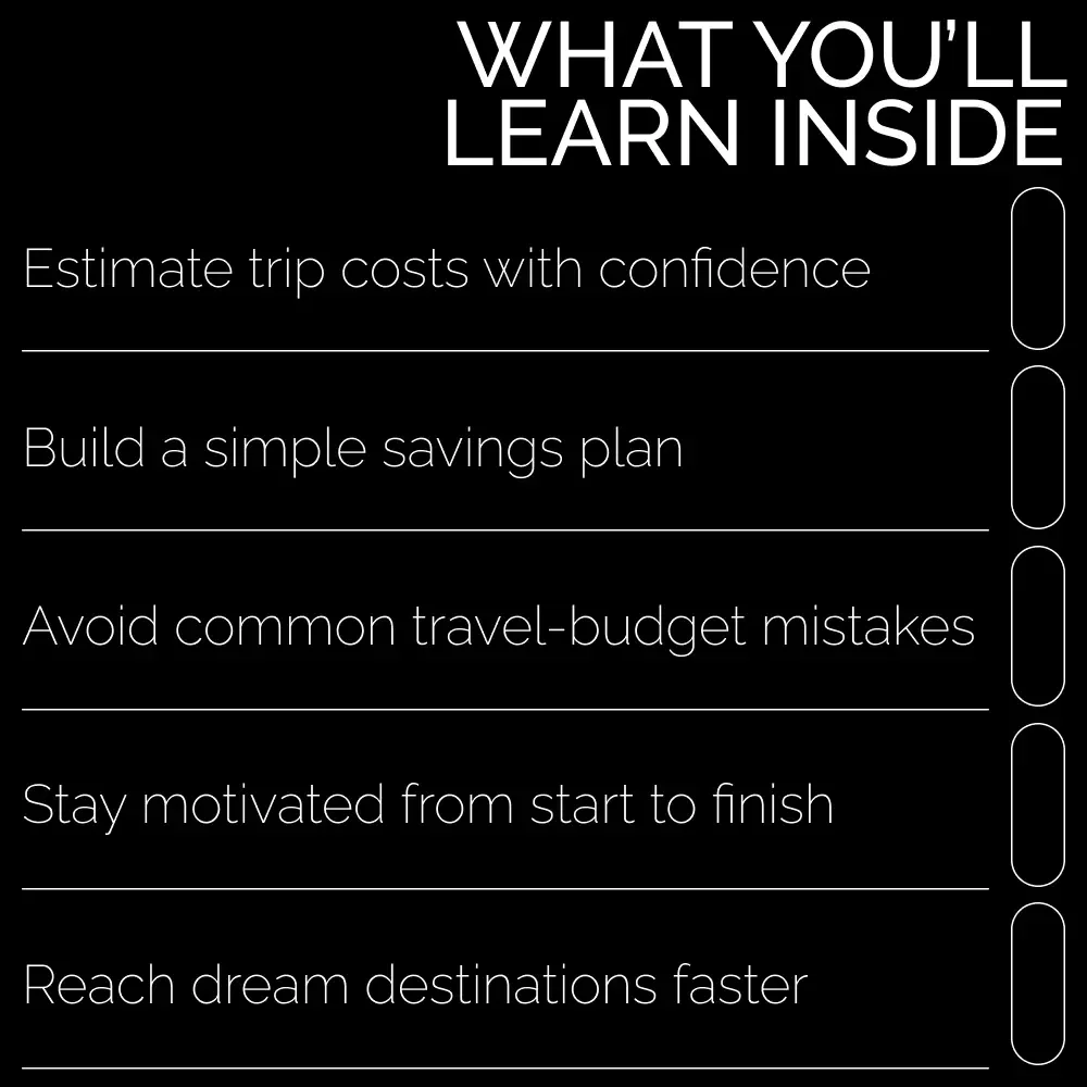 Your Simple Guide to Saving for the Vacation of Your Dreams | Digital Travel Savings Guide for Beginners | Budget Planning eBook to Help You Save for Vacations