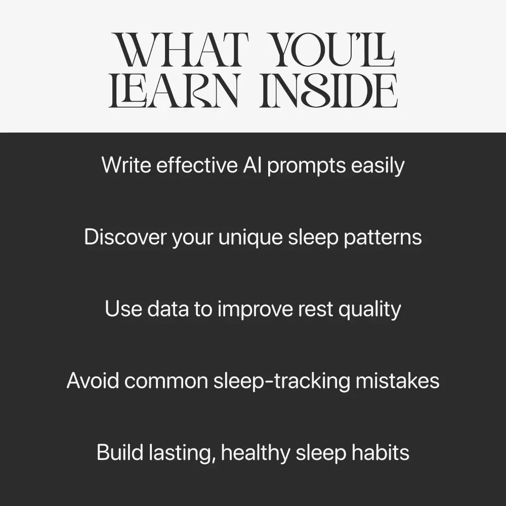 Using AI Prompts to Track and Improve Your Rest