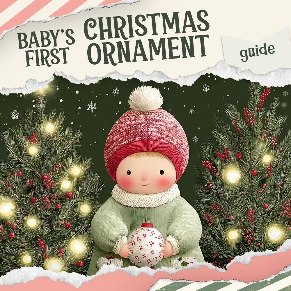 A Guide to Your Baby’s First Christmas Ornament | Holiday Keepsake Digital Guide for New Parents | Personalized Memory-Making eBook (baby's first christmas ornament)
