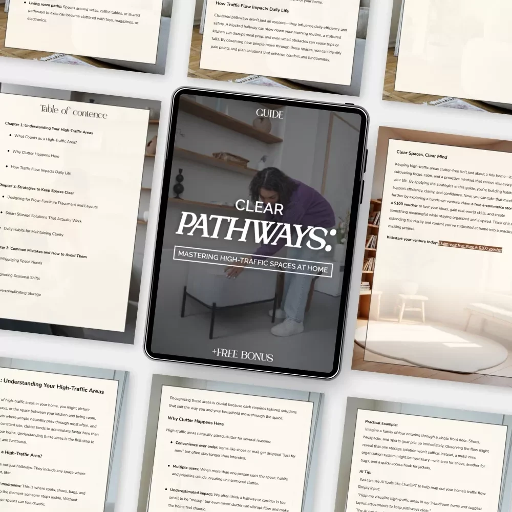 Clear Pathways: Mastering High-Traffic Spaces at Home | How to Keep High Traffic Areas Clear | Home Organization Guide for Clutter-Free Living
