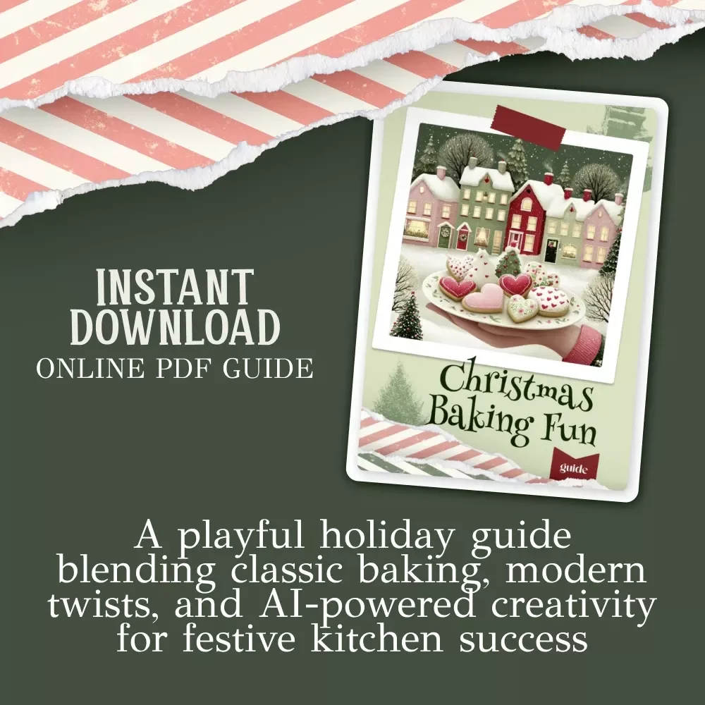 Christmas Baking Fun | Holiday Baking Guide for Families & Creators | Cozy Recipes, AI Tips & christmas baking ideas | Printable Digital Download