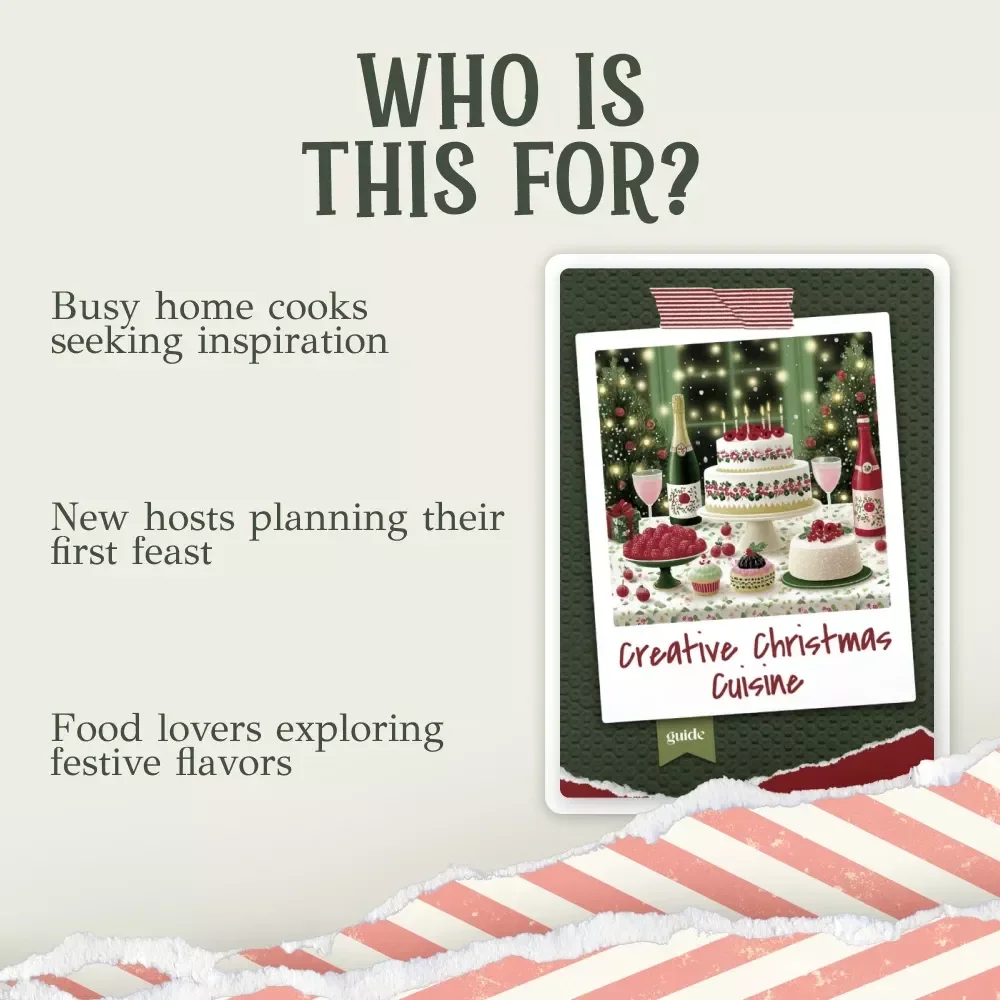 Creative Christmas Cuisine | Holiday Guide for christmas meal ideas | Festive Recipe Inspiration eBook | Modern Christmas Cooking Digital Download