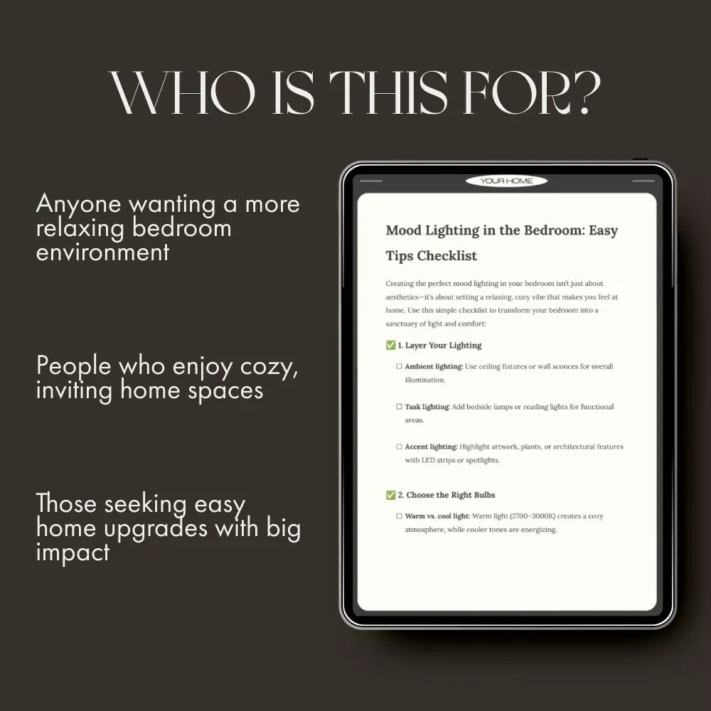 Mood Lighting in the Bedroom: Easy Tips Checklist