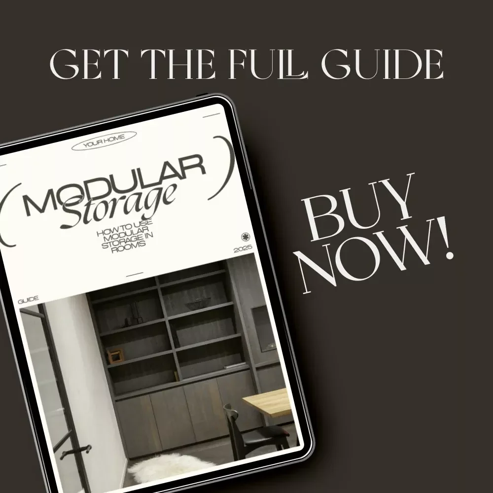 How to Use Modular Storage in Rooms | Digital Guide for Smart Home Organization, Space Planning & Interior Styling
