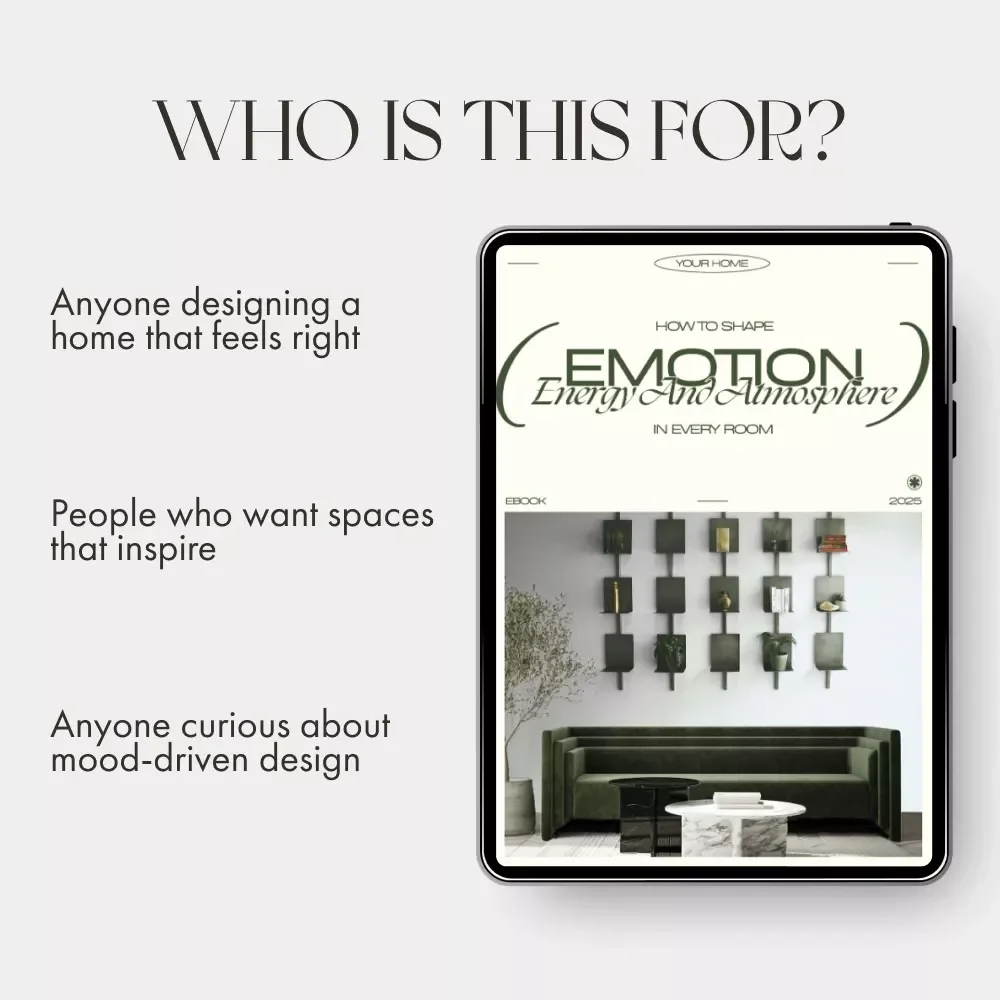 How to Shape Emotion, Energy, and Atmosphere in Every Room | Home Mood Design eBook | Interior Design Psychology | How to Set Different Moods in Rooms | Digital Download Guide