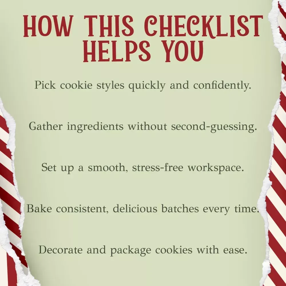 Sweet & Festive: Christmas Cookie Planner | Holiday Baking Checklist | Printable Cookie Guide for christmas cookies ideas & Festive Recipe Planning