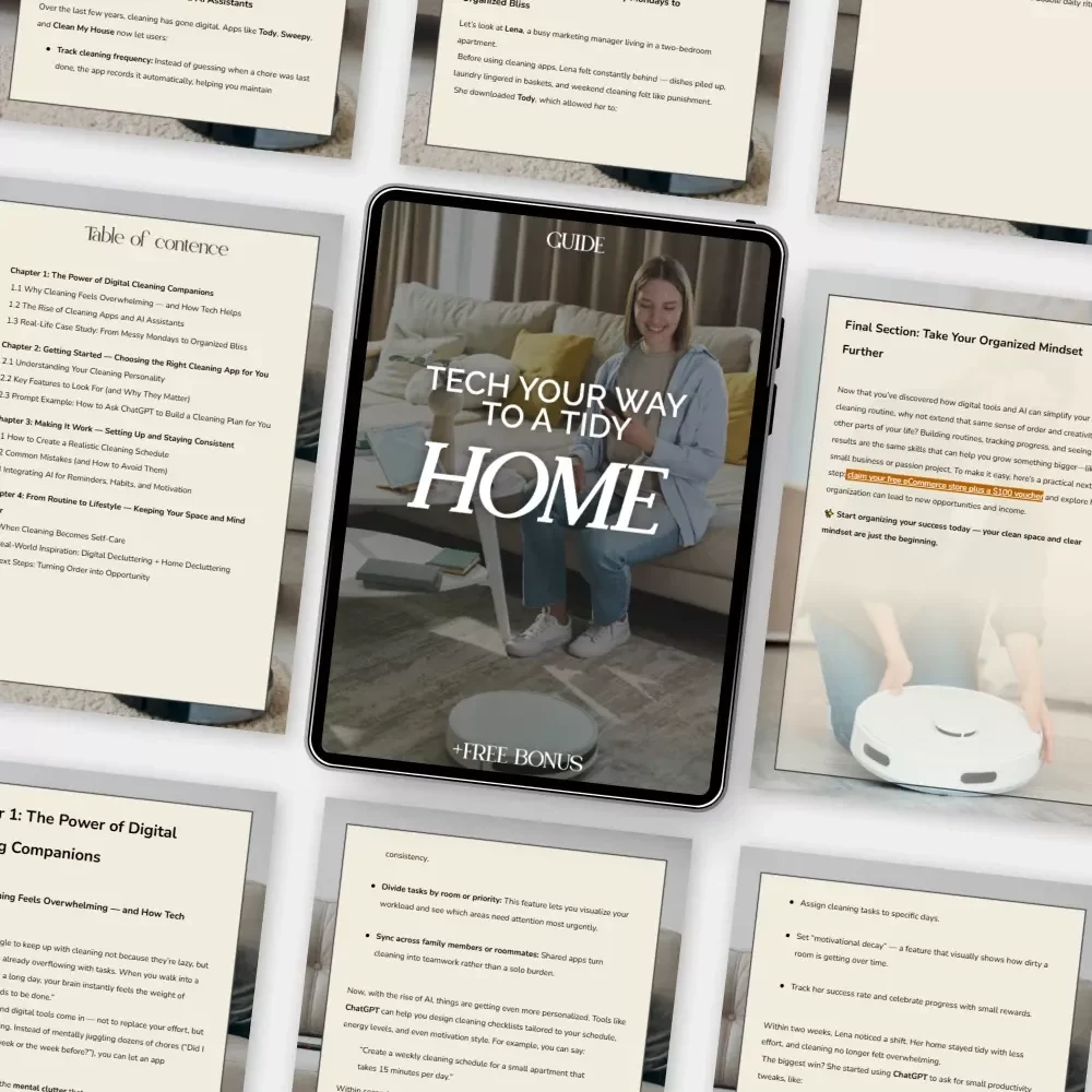 Tech Your Way to a Tidy Home | Digital Cleaning Guide for Busy People | Learn How to Use Apps to Track Cleaning Tasks, Stay Organized & Stress-Free