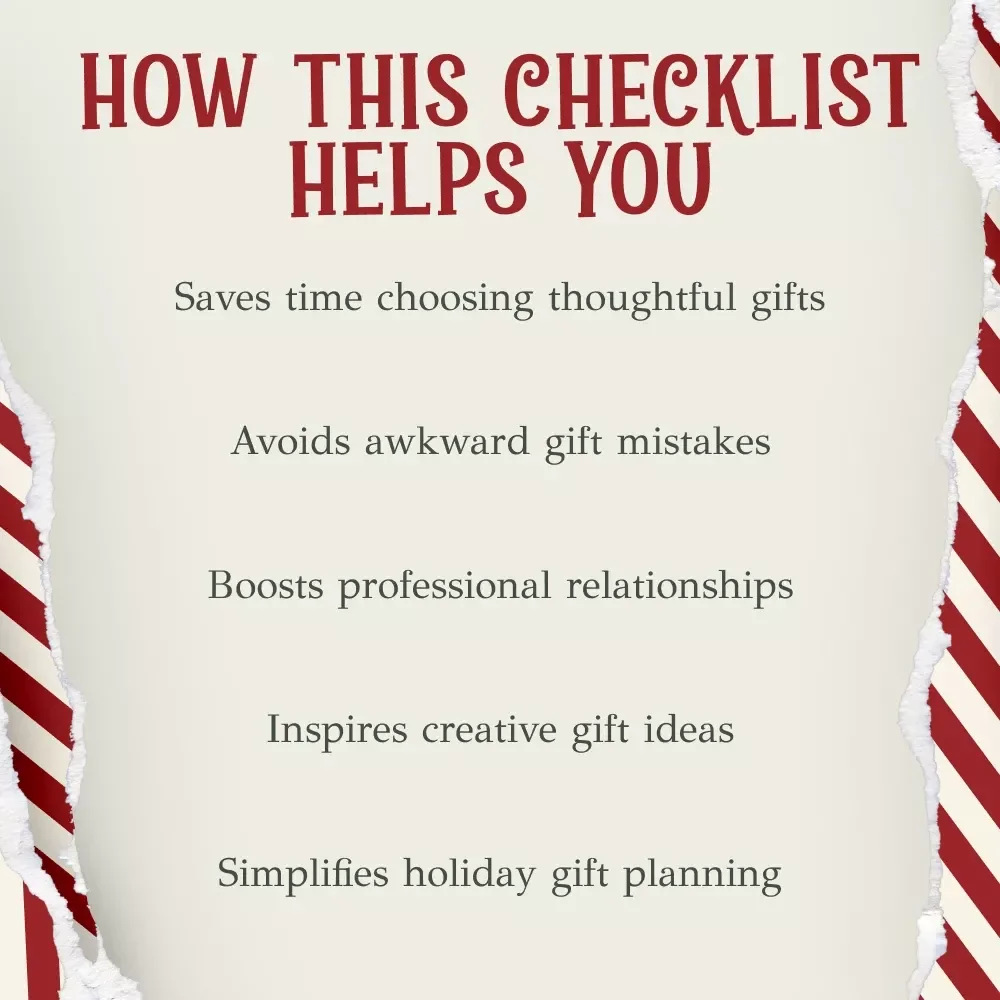 The Ultimate Christmas Gift Checklist for Your Boss | Digital Download Guide for Thoughtful, Professional, and Fun Christmas Gifts for Boss
