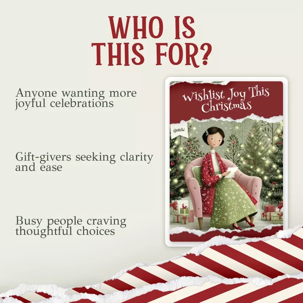 Wishlist Joy This Christmas | Christmas Wishlist Ideas Guide | Holiday Gift Planning eBook for Stress-Free Gifting