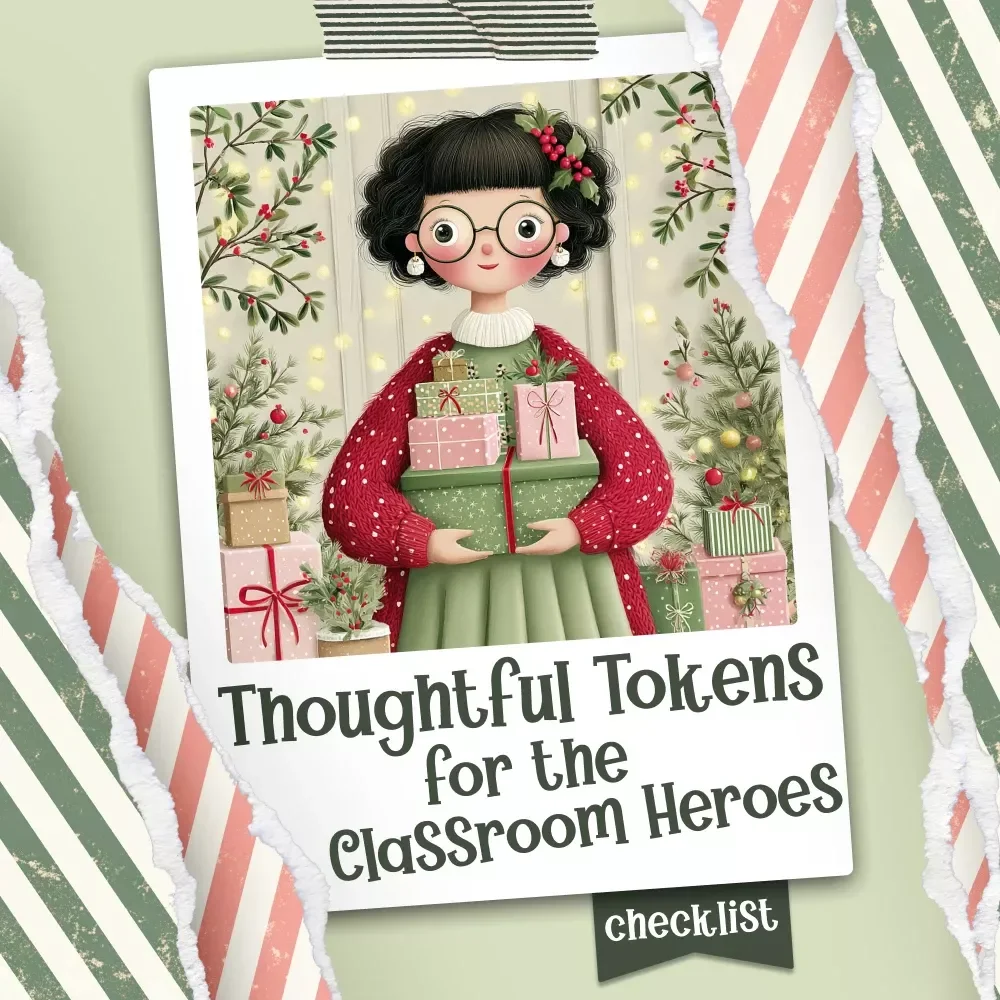 Thoughtful Tokens for the Classroom Heroes – Printable Checklist for Easy christmas gifts for teachers | Holiday Gift Guide | Teacher Appreciation Ideas | Instant Digital Download