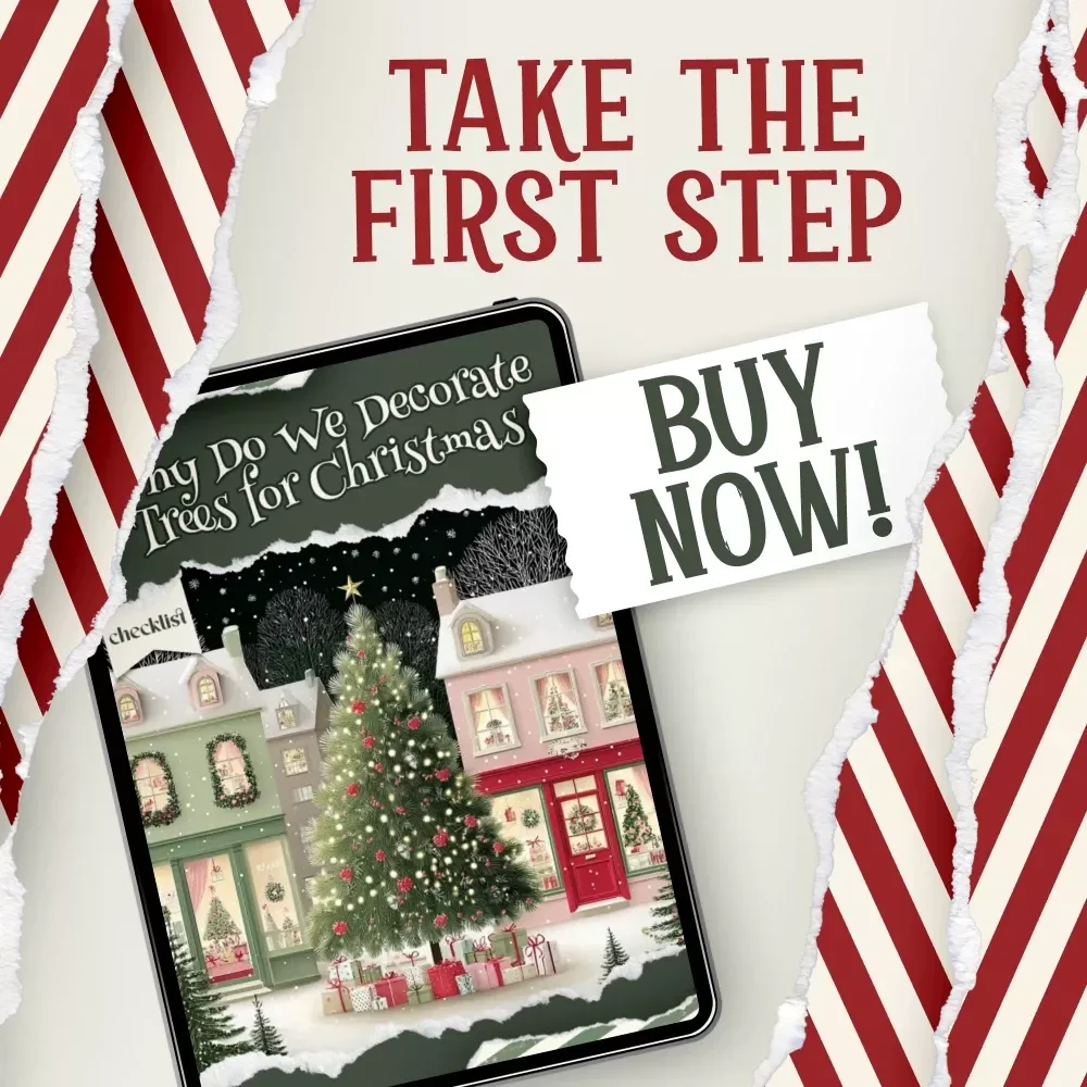 Why Do We Decorate Trees for Christmas | Printable Holiday Tradition Checklist | Learn Why We Decorate Christmas Trees | Family Christmas Activity Digital Download