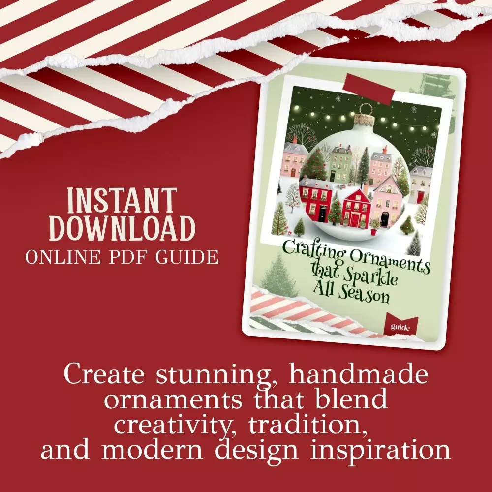 Crafting Ornaments that Sparkle All Season — DIY Christmas Ornament Guide | How to Make Christmas Tree Ornaments | Holiday Craft eBook for Creative Beginners