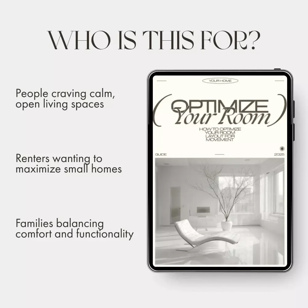 How to Optimize Your Room Layout for Movement | Home Design Flow Guide | Digital Download for Movement-Friendly Interiors, Space Planning, and AI Design