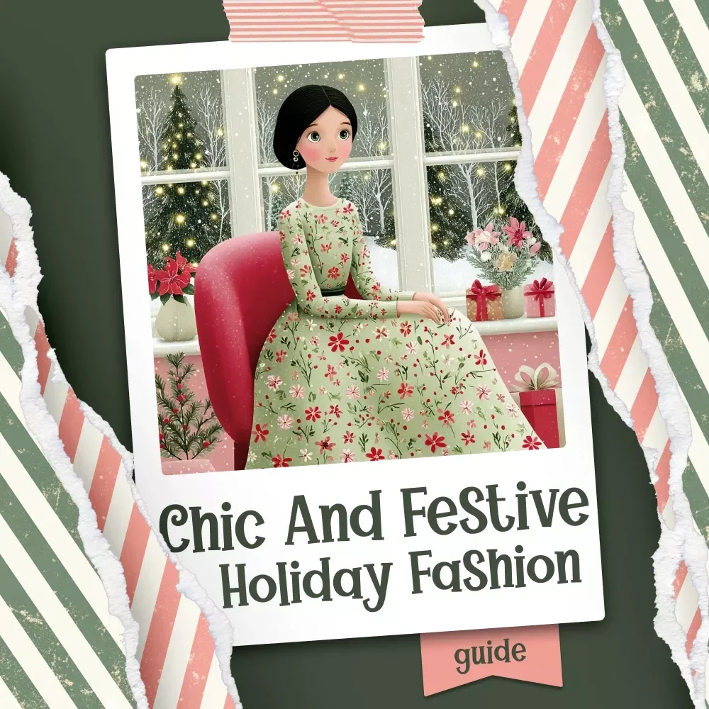 Chic and Festive Holiday Fashion | Christmas Outfit Ideas Guide for Stylish Seasonal Looks | Digital Download