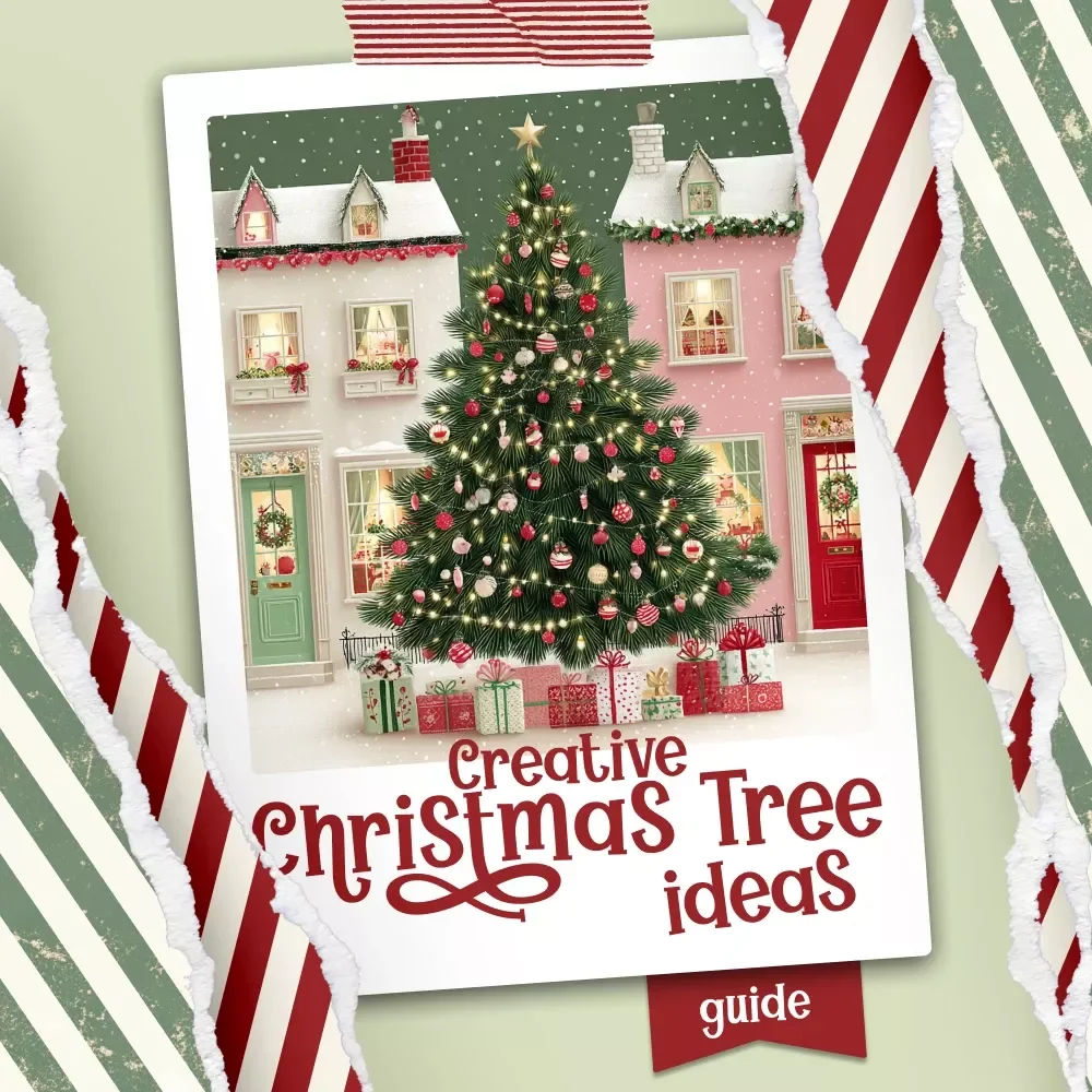 Creative Christmas Tree Ideas for Every Home | Christmas Tree Ideas Guide | Holiday Decorating eBook for Unique, Modern & Cozy Seasonal Designs