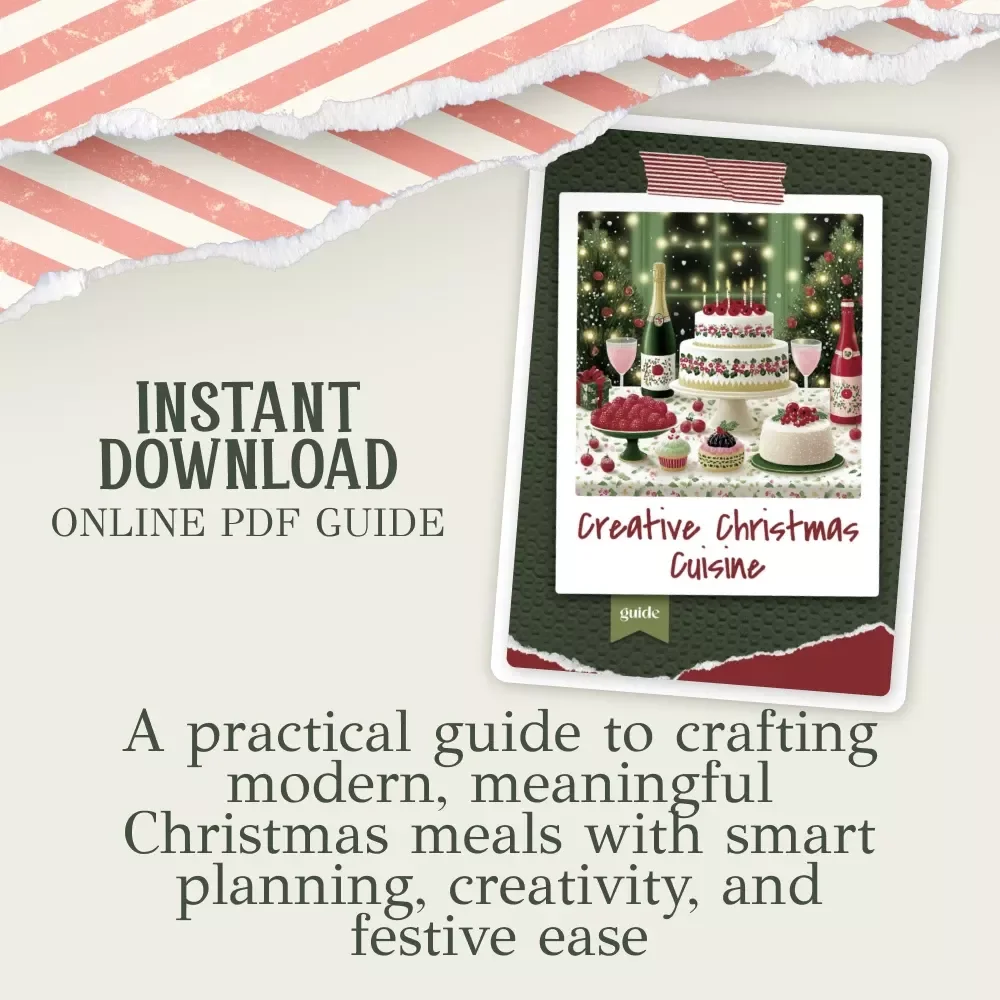Creative Christmas Cuisine | Holiday Guide for christmas meal ideas | Festive Recipe Inspiration eBook | Modern Christmas Cooking Digital Download