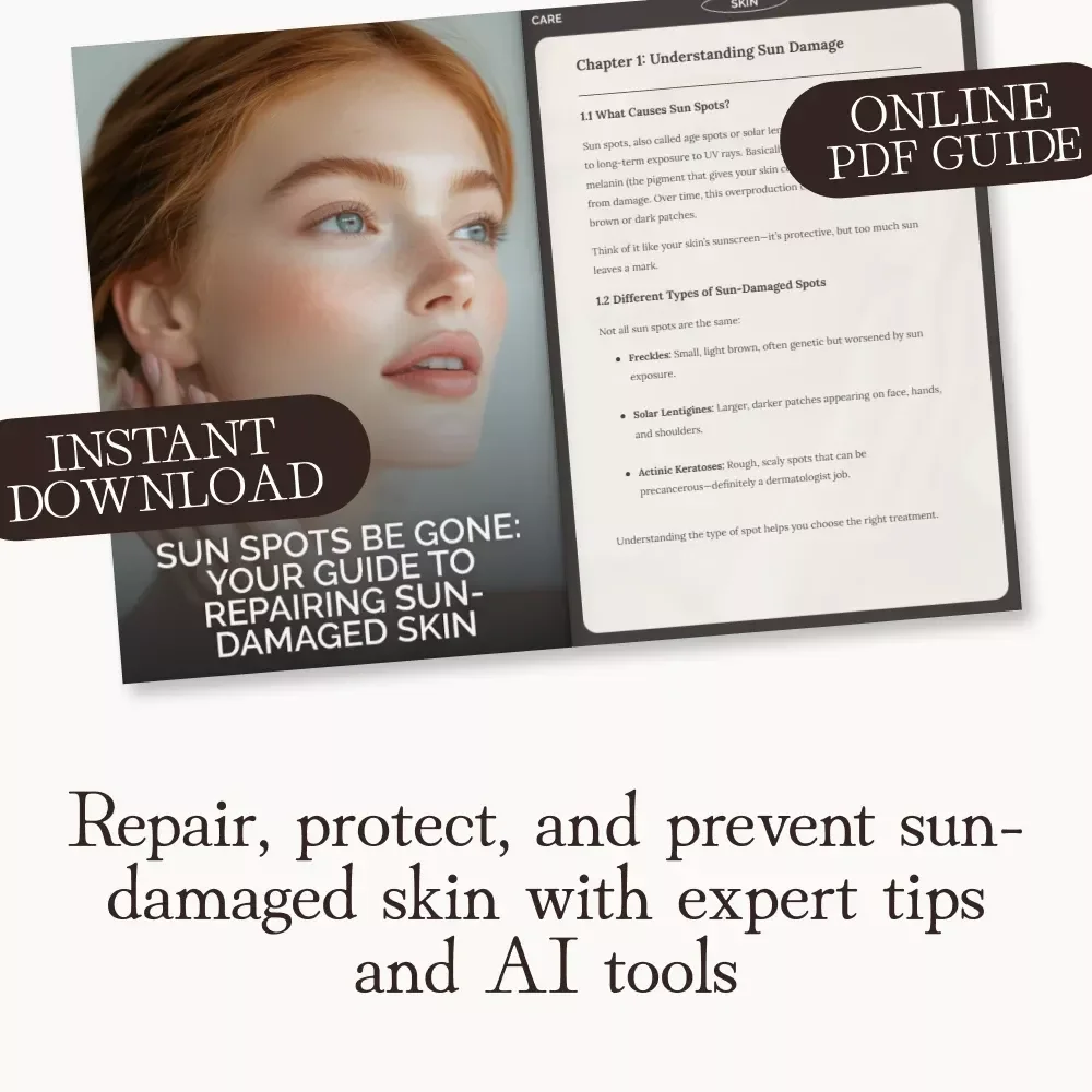 Sun Spots Be Gone: Your Guide to Repairing Sun-Damaged Skin | How to Repair Sun Damaged Skin Spots | Digital Skincare Guide for Radiant, Healthy Skin