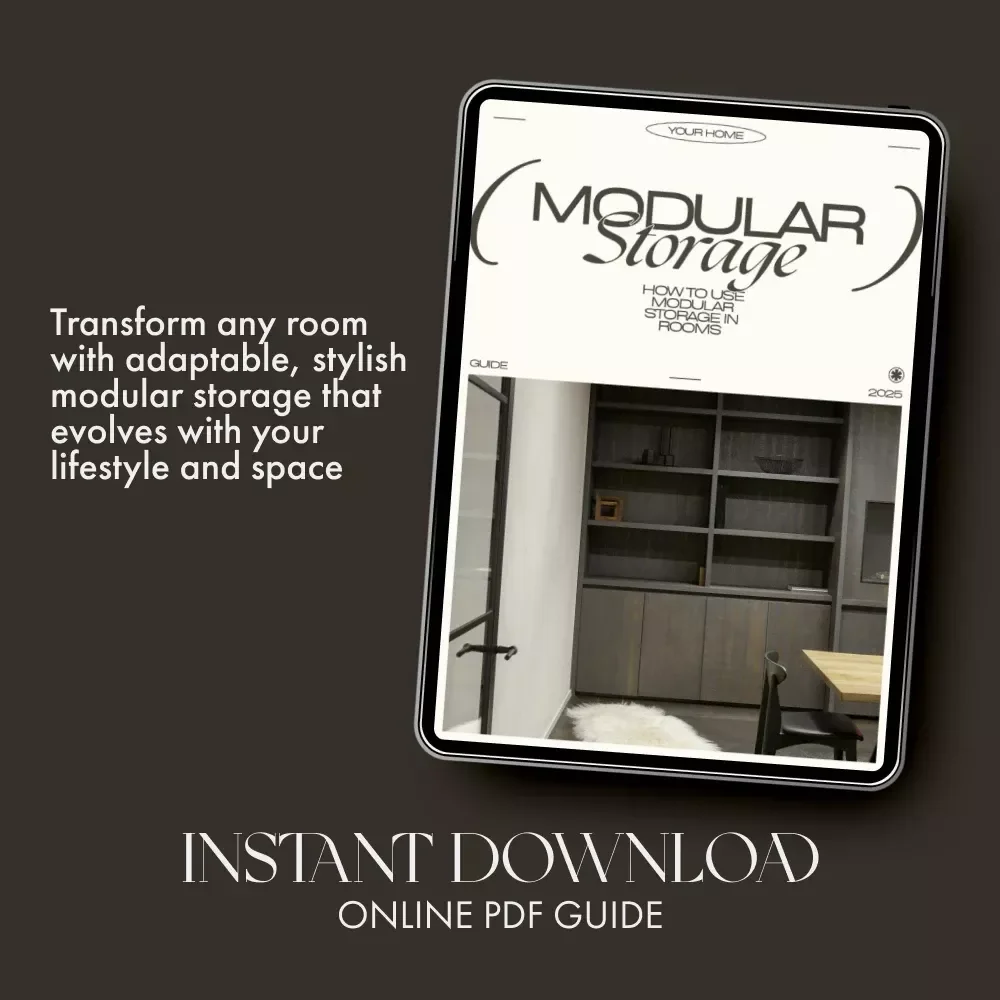 How to Use Modular Storage in Rooms | Digital Guide for Smart Home Organization, Space Planning & Interior Styling