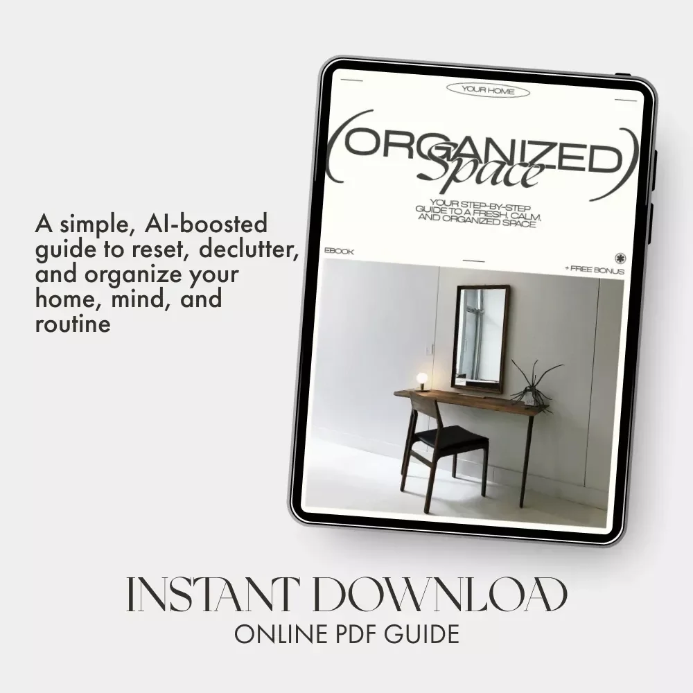 Your Step-by-Step Guide to a Fresh, Calm, and Organized Space | Digital eBook for Home Reset, Decluttering, Cleaning, and Organizing | How to Set Up a Weekly Home Reset
