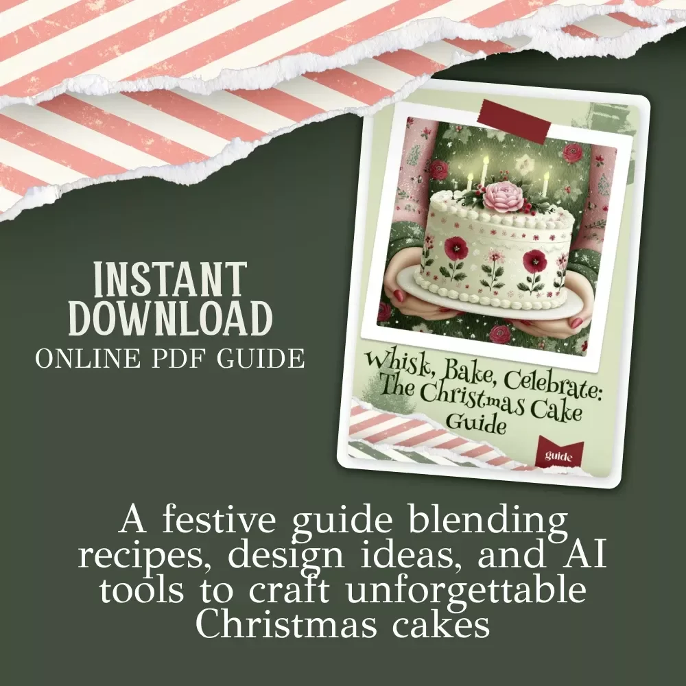 Whisk, Bake, Celebrate: The Christmas Cake Guide | Festive Baking eBook for christmas cake ideas, Holiday Recipes, Decorating Tips, AI-Enhanced Cake Inspiration