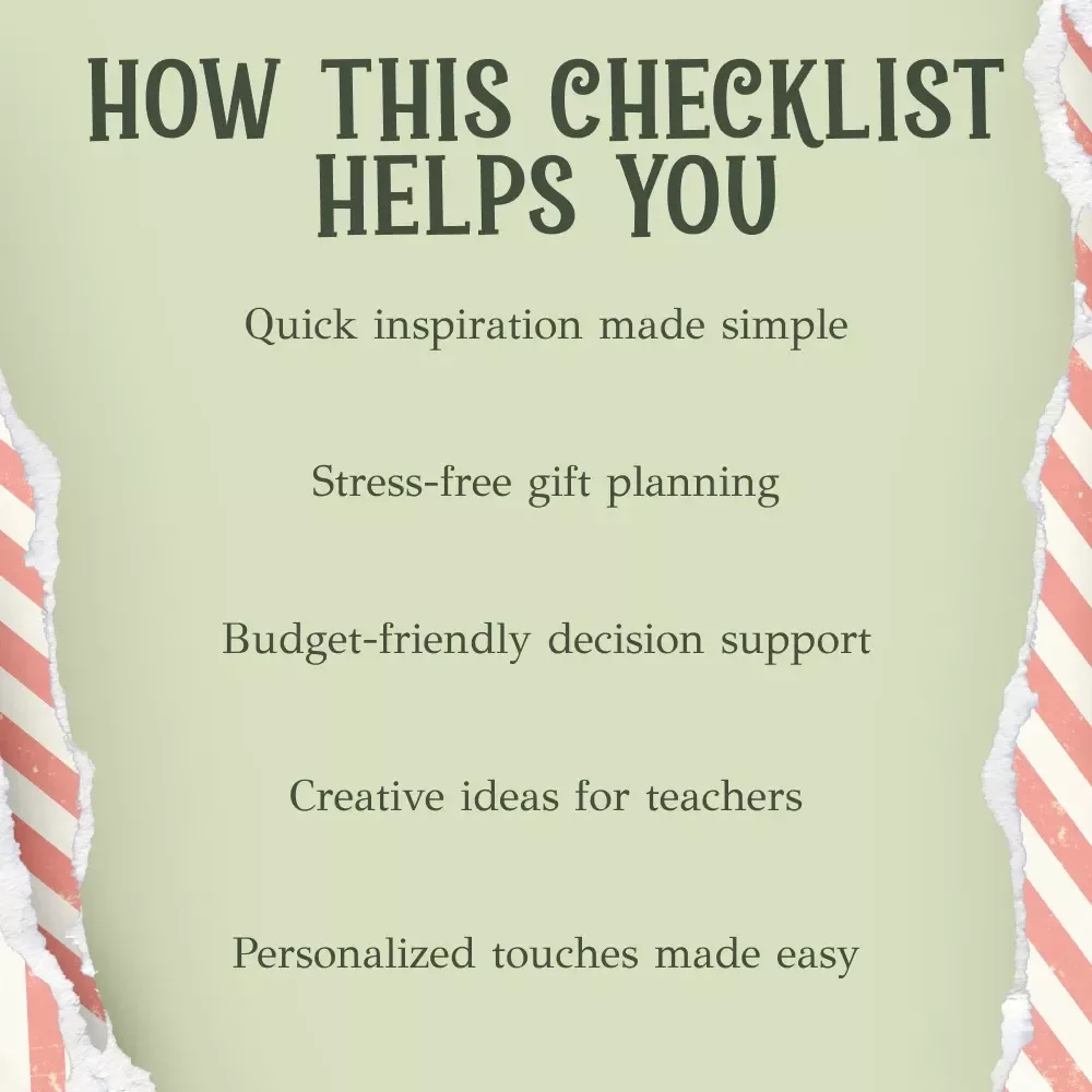 Thoughtful Tokens for the Classroom Heroes – Printable Checklist for Easy christmas gifts for teachers | Holiday Gift Guide | Teacher Appreciation Ideas | Instant Digital Download