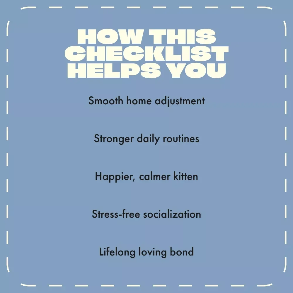Purr-fect Bonding: Your New Kitten Checklist | Digital Download for New Cat Owners | Step-by-Step Guide for Bonding with a New Kitten | Printable Pet Care Checklist
