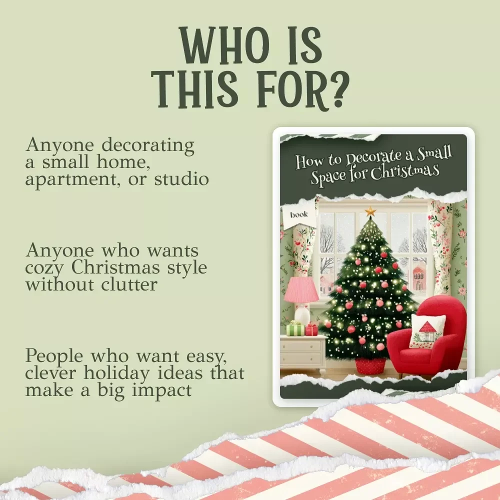 How to Decorate a Small Space for Christmas | Cozy Holiday Small-Home Styling Guide | Festive Minimalist Christmas Ebook for Apartments, Studios & Tiny Homes | how to decorate a small space for christmas