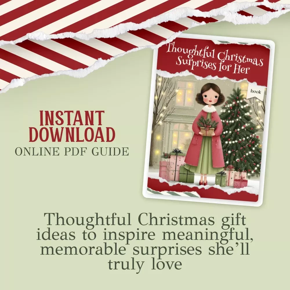 Thoughtful Christmas Surprises for Her – Romantic, Self-Care, Fashion & Luxury christmas gift ideas for her | Holiday eBook Guide for Meaningful Gifting