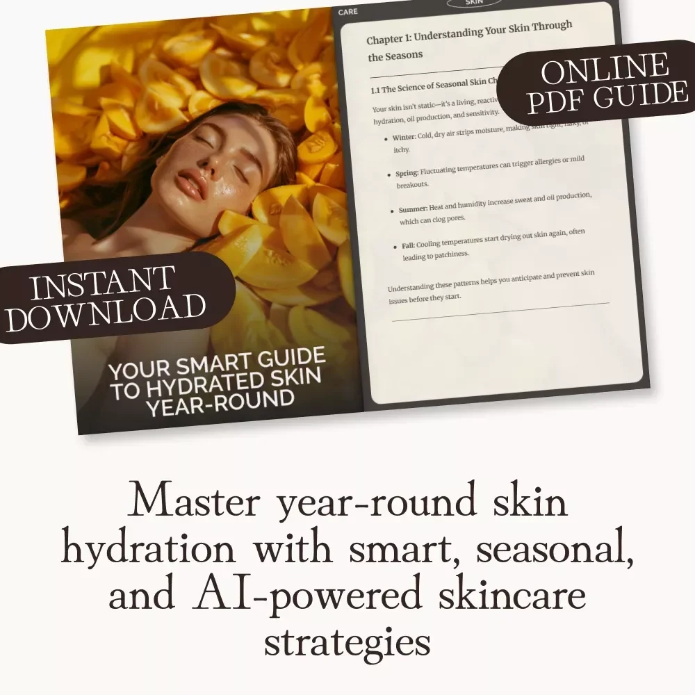 Your Smart Guide to Hydrated Skin Year-Round | Digital Skincare Guide for Glowing, Moisturized Skin in Every Season | How to Keep Skin Hydrated During Seasonal Changes eBook