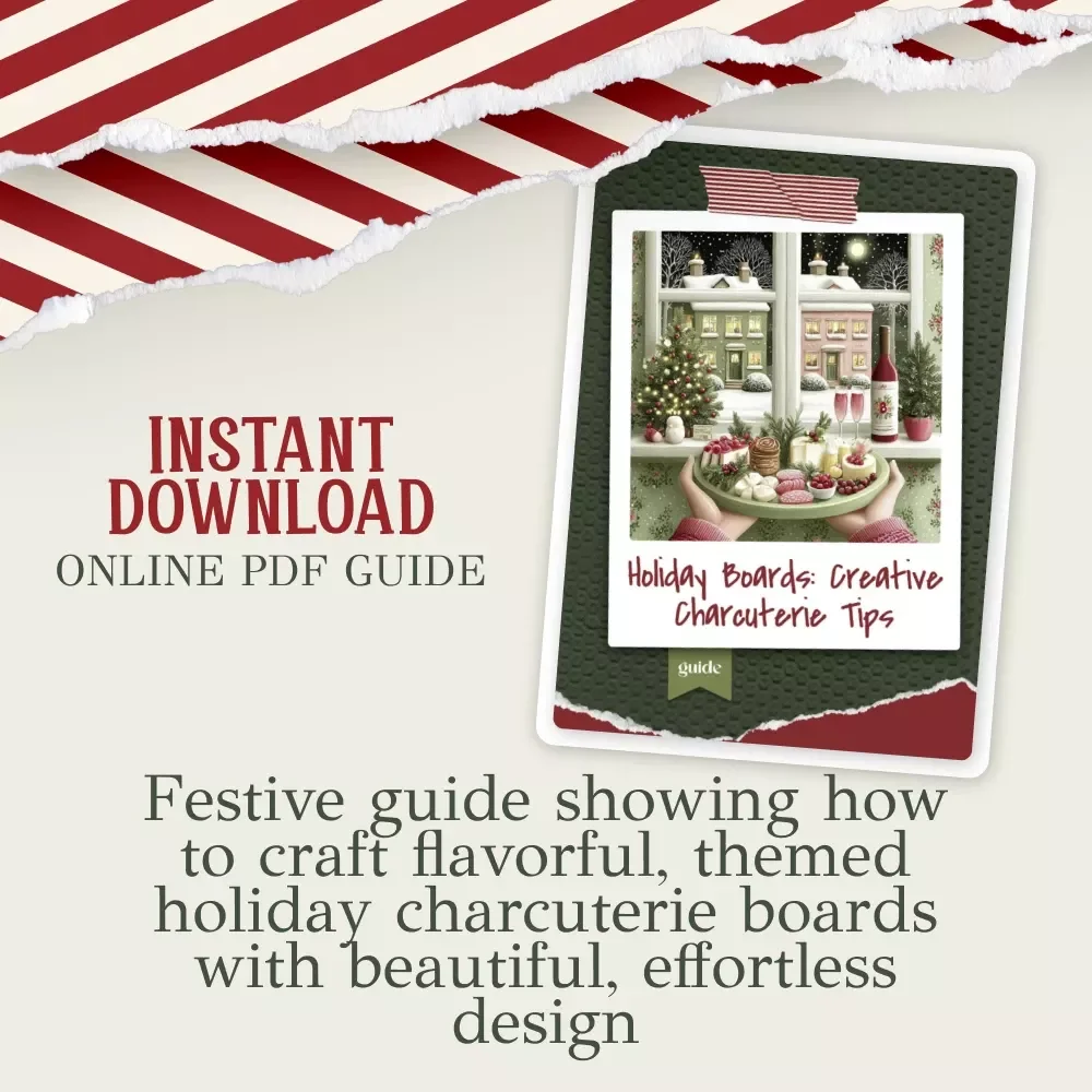 Holiday Boards: Creative Charcuterie Tips | Festive Guide for christmas charcuterie board ideas | Printable Digital Download