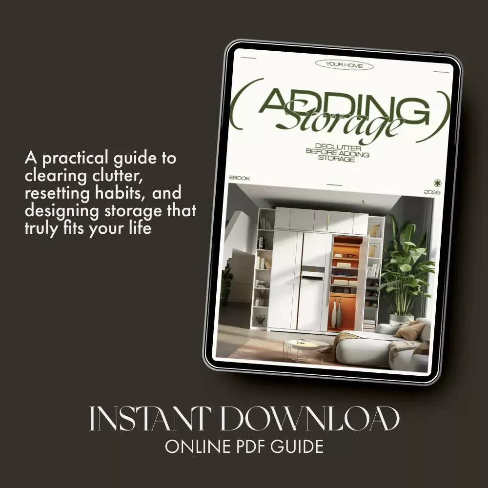 Declutter Before Adding Storage | eBook Guide on How to Declutter Before Adding Storage for a Clutter-Free, Organized Home