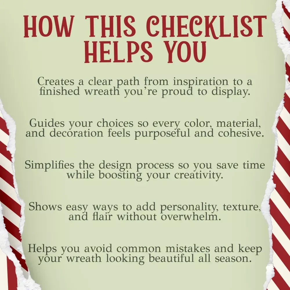 Deck the Door: Christmas Wreath Ideas – Festive Holiday Checklist for DIY Decor Lovers | Printable Christmas Wreath Ideas Guide