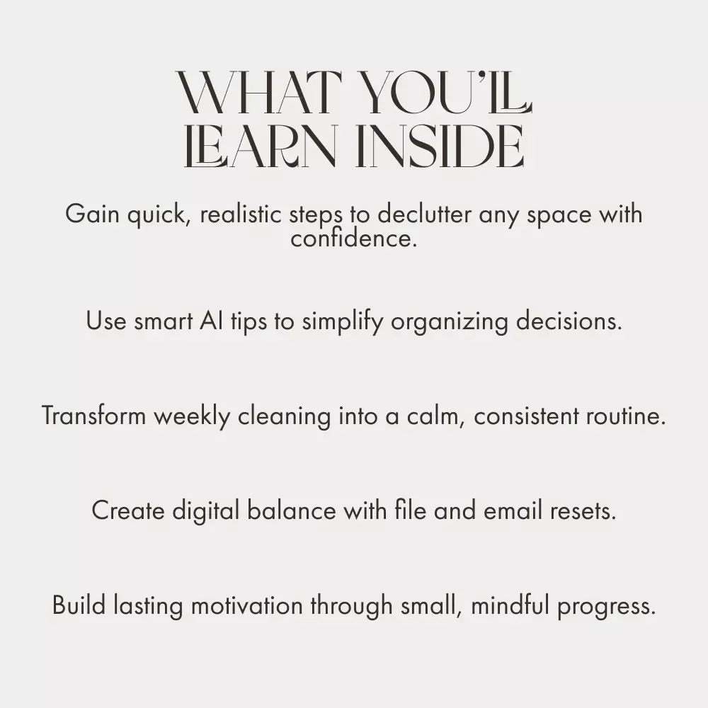 Your Step-by-Step Guide to a Fresh, Calm, and Organized Space | Digital eBook for Home Reset, Decluttering, Cleaning, and Organizing | How to Set Up a Weekly Home Reset
