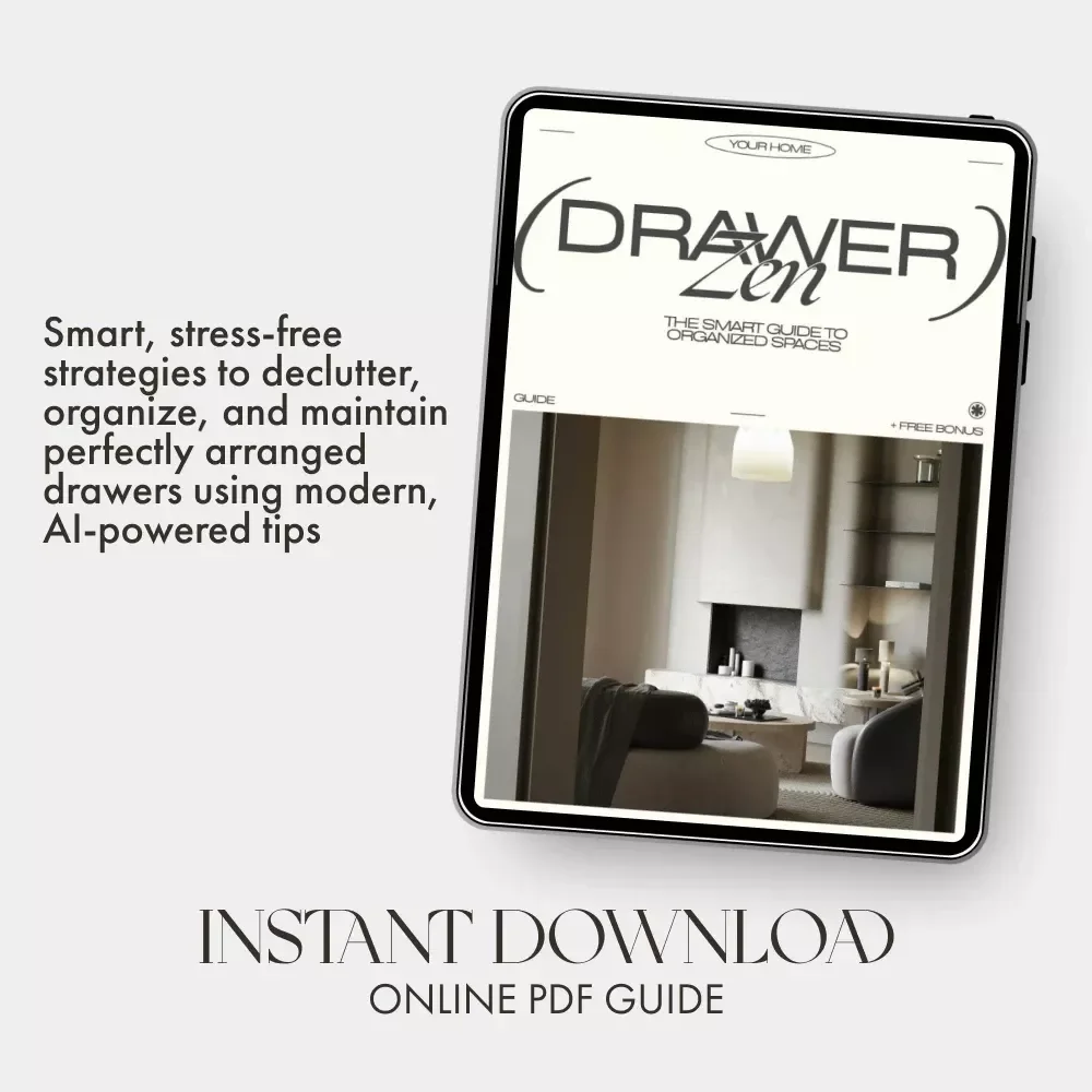 Drawer Zen: The Smart Guide to Organized Spaces | Digital Download eBook | How to Implement Drawer Organization for a Calm, Clutter-Free Home