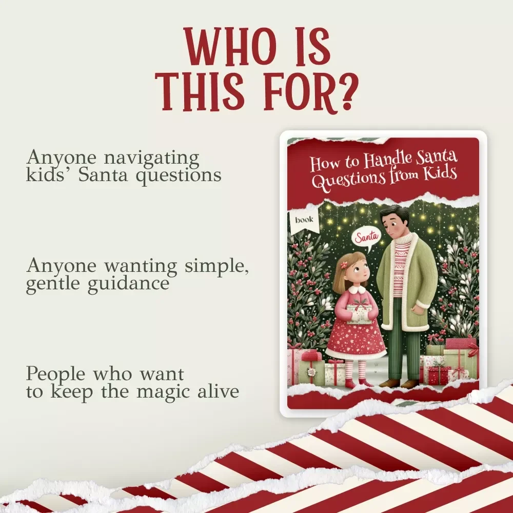 How to Handle Santa Questions from Kids | Parent Guide Ebook | Gentle Scripts, Age-Appropriate Tips & Holiday Conversation Support
