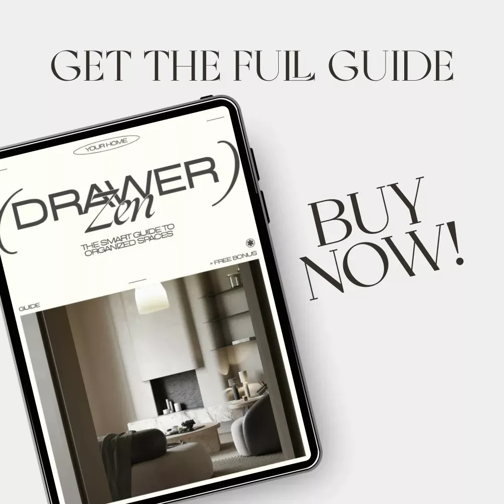 Drawer Zen: The Smart Guide to Organized Spaces | Digital Download eBook | How to Implement Drawer Organization for a Calm, Clutter-Free Home