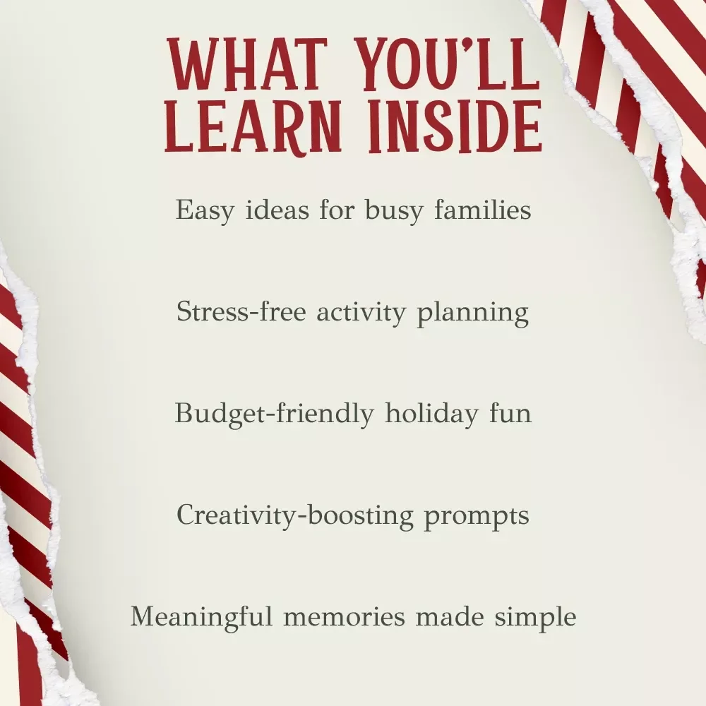 Things to Do with Kids During Christmas Break Guide | Holiday Activity Ideas | What to Do with Kids During Christmas Break | Family Fun eBook