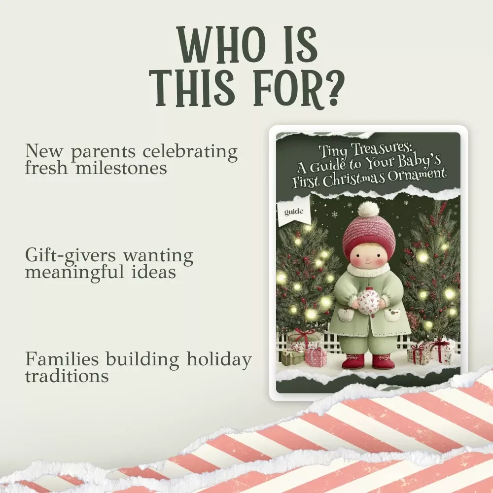 A Guide to Your Baby’s First Christmas Ornament | Holiday Keepsake Digital Guide for New Parents | Personalized Memory-Making eBook (baby's first christmas ornament)