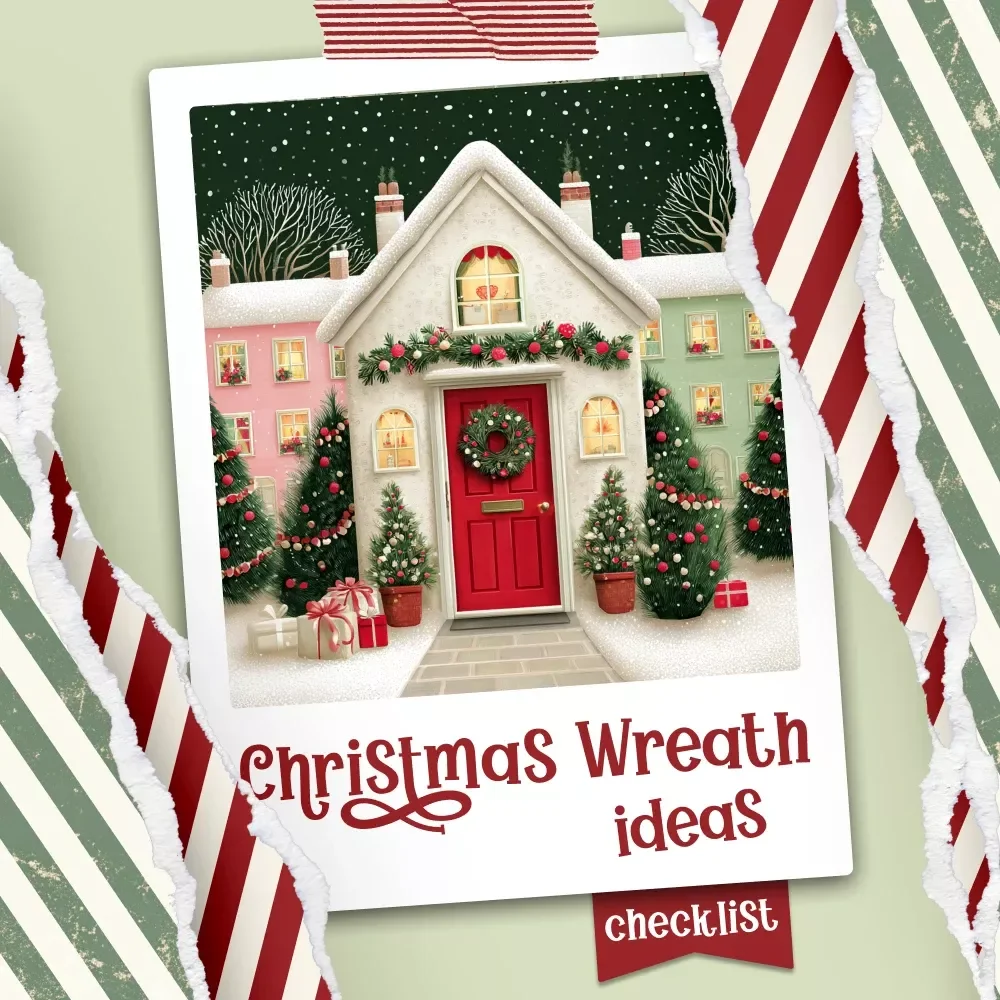 Deck the Door: Christmas Wreath Ideas – Festive Holiday Checklist for DIY Decor Lovers | Printable Christmas Wreath Ideas Guide