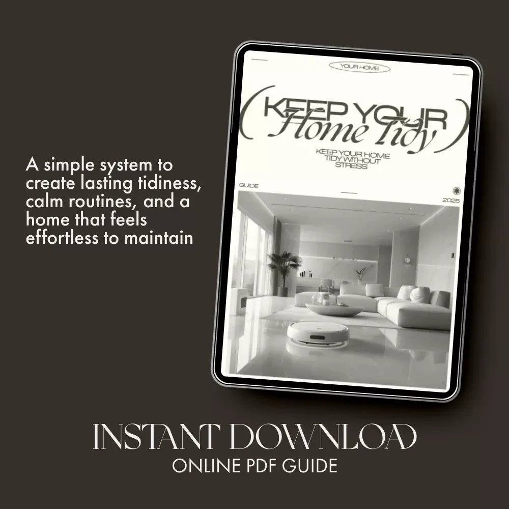 Keep Your Home Tidy Without Stress | Printable Guide for Busy People | Digital Download | How to Maintain Tidy Home Daily Without Overwhelm