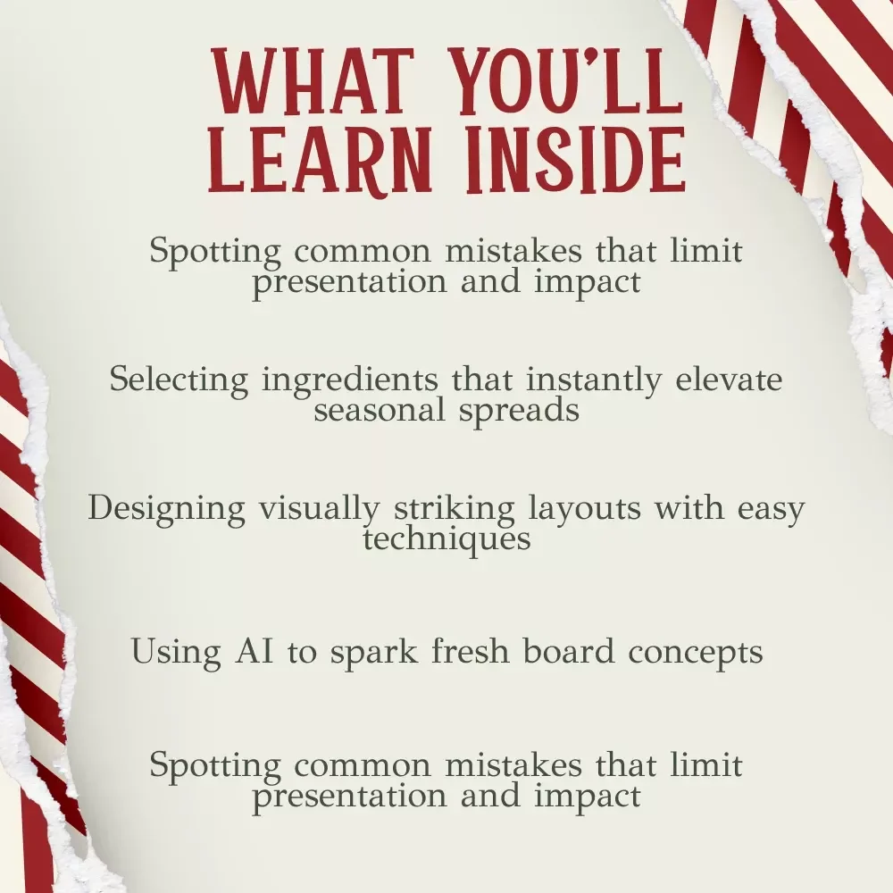 Holiday Boards: Creative Charcuterie Tips | Festive Guide for christmas charcuterie board ideas | Printable Digital Download