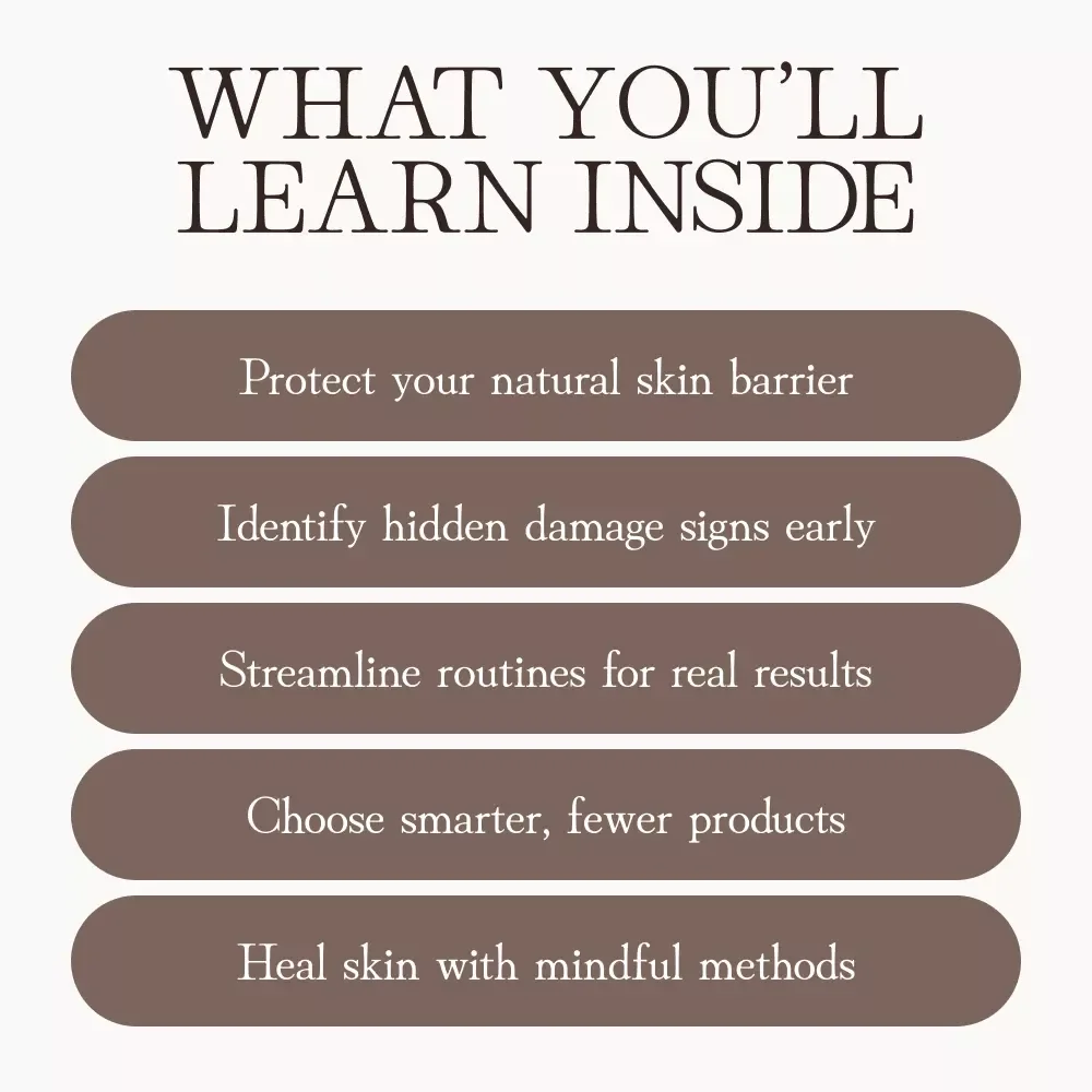 The Hidden Damage of Overcomplicated Skincare Routines | Digital Guide on Why Skincare Routines with Too Many Steps Can Harm Skin Barrier | Minimalist Skincare eBook